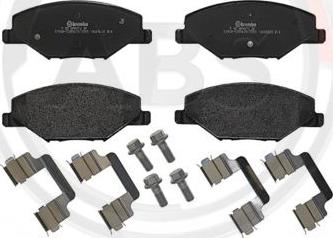 A.B.S. P85121 - Brake Pad Set, disc brake autospares.lv