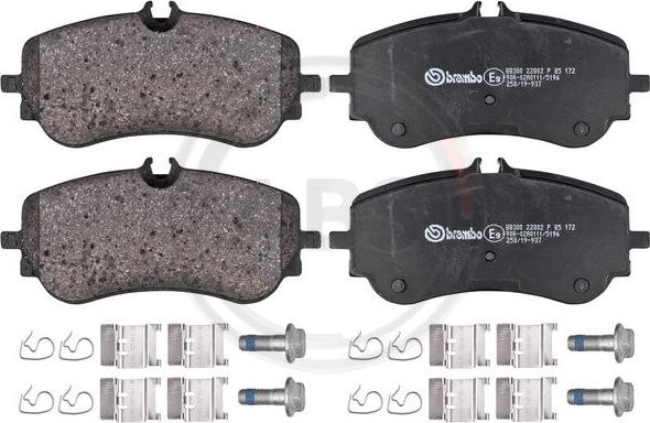 A.B.S. P85172 - Brake Pad Set, disc brake autospares.lv