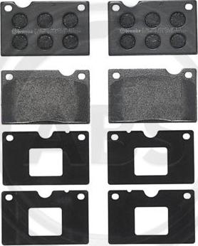 A.B.S. P86003 - Brake Pad Set, disc brake autospares.lv