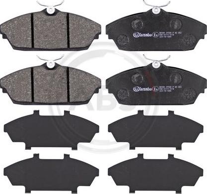 A.B.S. P82003 - Brake Pad Set, disc brake autospares.lv