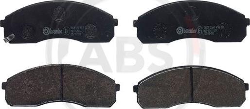 A.B.S. P30091 - Brake Pad Set, disc brake autospares.lv