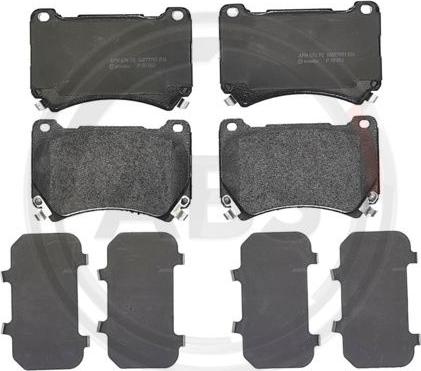 A.B.S. P30052 - Brake Pad Set, disc brake autospares.lv