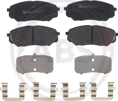 A.B.S. P30086 - Brake Pad Set, disc brake autospares.lv