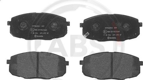 A.B.S. P30034 - Brake Pad Set, disc brake autospares.lv