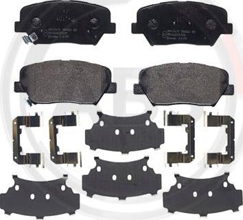 A.B.S. P30070 - Brake Pad Set, disc brake autospares.lv