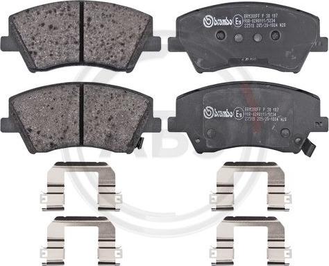 A.B.S. P30107 - Brake Pad Set, disc brake autospares.lv