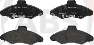 A.B.S. P24045 - Brake Pad Set, disc brake autospares.lv