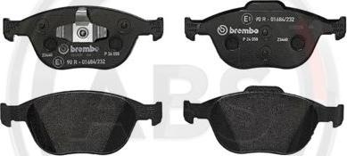 A.B.S. P24058 - Brake Pad Set, disc brake autospares.lv