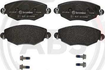 A.B.S. P24060 - Brake Pad Set, disc brake autospares.lv