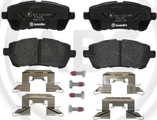 A.B.S. P24072 - Brake Pad Set, disc brake autospares.lv