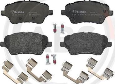 A.B.S. P24151 - Brake Pad Set, disc brake autospares.lv