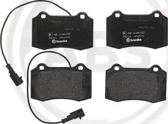 A.B.S. P23074 - Brake Pad Set, disc brake autospares.lv