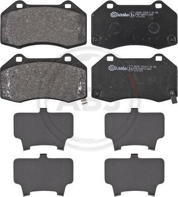 A.B.S. P23182 - Brake Pad Set, disc brake autospares.lv