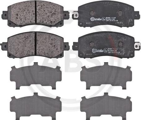 A.B.S. P78028 - Brake Pad Set, disc brake autospares.lv