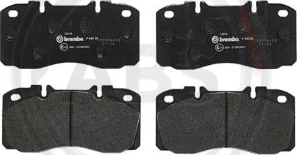 A.B.S. PA6025 - Brake Pad Set, disc brake autospares.lv