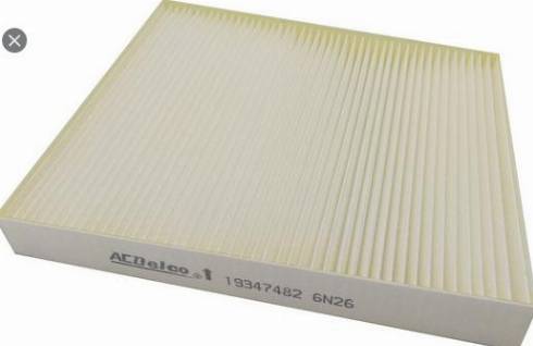 ACDelco 19347482 - Filter, interior air autospares.lv