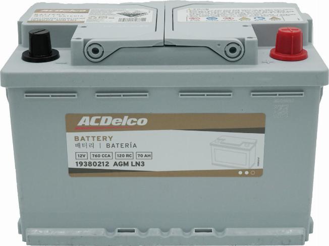 ACDelco 19380212 - Starter Battery autospares.lv