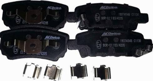 ACDelco 19374046 - Brake Pad Set, disc brake autospares.lv