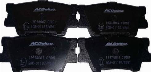 ACDelco 19374047 - Brake Pad Set, disc brake autospares.lv