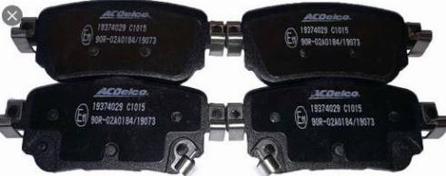 ACDelco 19374029 - Brake Pad Set, disc brake autospares.lv