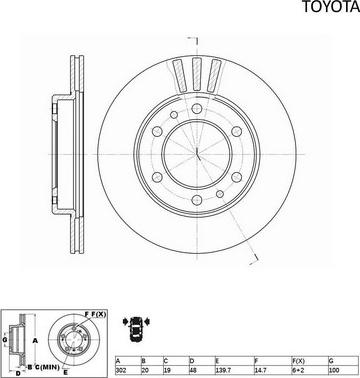 ACDelco ACDR151 - Brake Disc autospares.lv