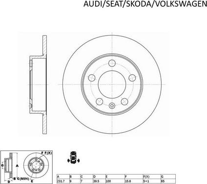 ACDelco ACDR803 - Brake Disc autospares.lv