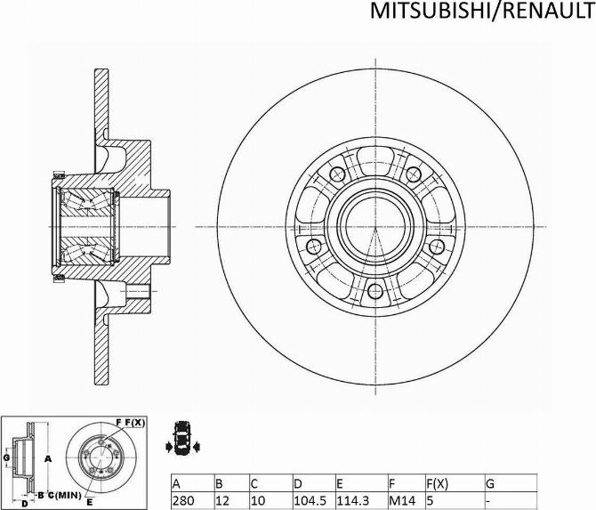 ACDelco ACDR3158 - Brake Disc autospares.lv