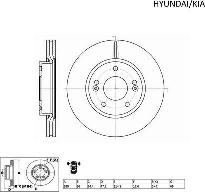 ACDelco ACDR2464 - Brake Disc autospares.lv