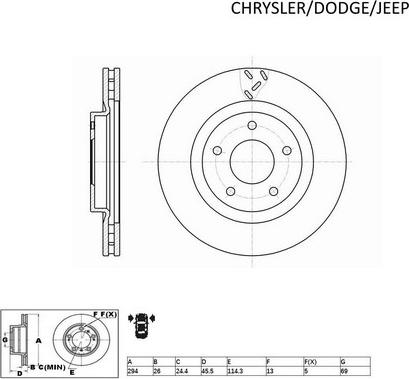 ACDelco ACDR2422 - Brake Disc autospares.lv