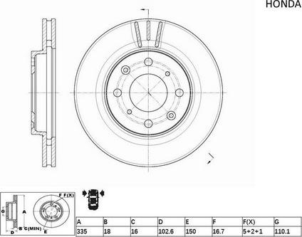 ACDelco ACDR2504 - Brake Disc autospares.lv