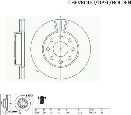 ACDelco ACDR2032 - Brake Disc autospares.lv