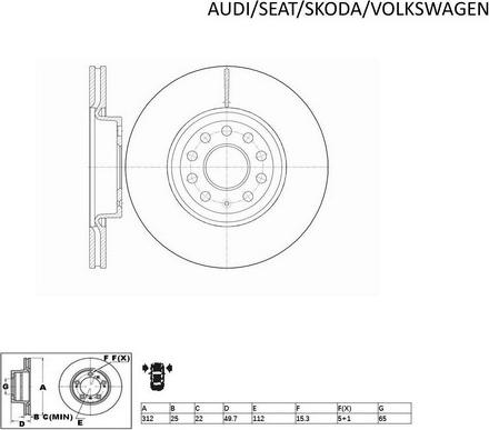 ACDelco ACDR2806 - Brake Disc autospares.lv