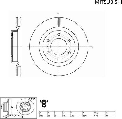 ACDelco ACDR2216 - Brake Disc autospares.lv