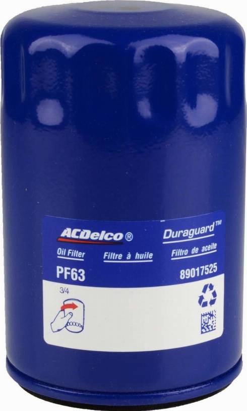 ACDelco PF63 - Oil Filter autospares.lv