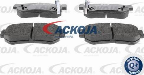 ACKOJA A52-0073 - Brake Pad Set, disc brake autospares.lv