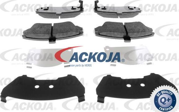 ACKOJA A52-0142 - Brake Pad Set, disc brake autospares.lv