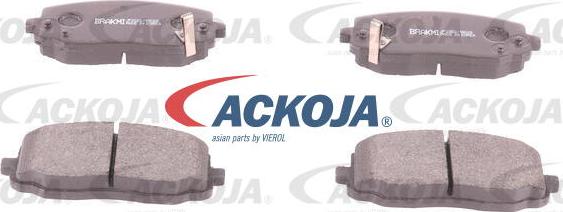 ACKOJA A52-2101 - Brake Pad Set, disc brake autospares.lv