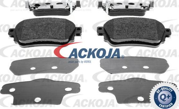 ACKOJA A38-0319 - Brake Pad Set, disc brake autospares.lv