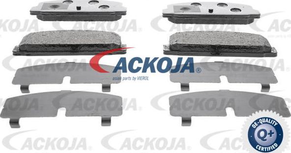 ACKOJA A32-0129 - Brake Pad Set, disc brake autospares.lv