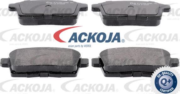 ACKOJA A32-0128 - Brake Pad Set, disc brake autospares.lv