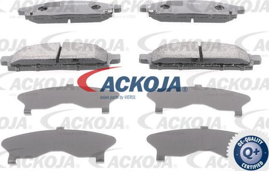 ACKOJA A37-0028 - Brake Pad Set, disc brake autospares.lv