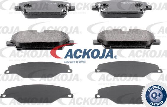 ACKOJA A26-0089 - Brake Pad Set, disc brake autospares.lv