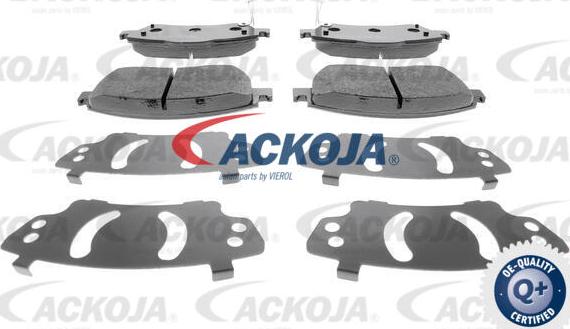 ACKOJA A70-0056 - Brake Pad Set, disc brake autospares.lv