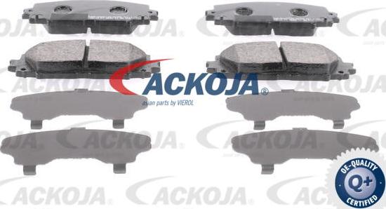 ACKOJA A70-0084 - Brake Pad Set, disc brake autospares.lv