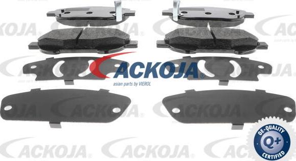 ACKOJA A70-0088 - Brake Pad Set, disc brake autospares.lv