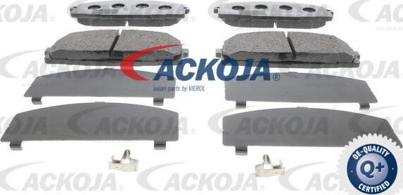 ACKOJA A70-0023 - Brake Pad Set, disc brake autospares.lv