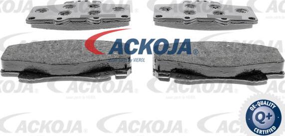 ACKOJA A70-0187 - Brake Pad Set, disc brake autospares.lv