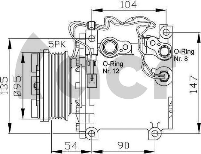 ACR 134984R - Compressor, air conditioning autospares.lv