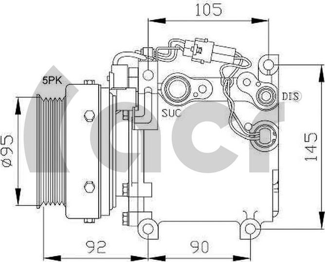 ACR 134979 - Compressor, air conditioning autospares.lv