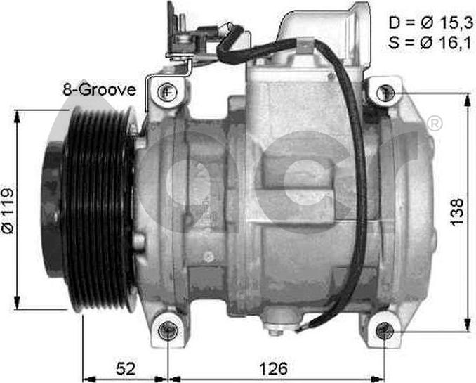 ACR 134426 - Compressor, air conditioning autospares.lv